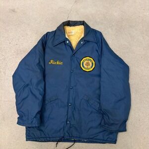 Vintage 1970s Fleece Lined American Legion Jacket (Fits L)